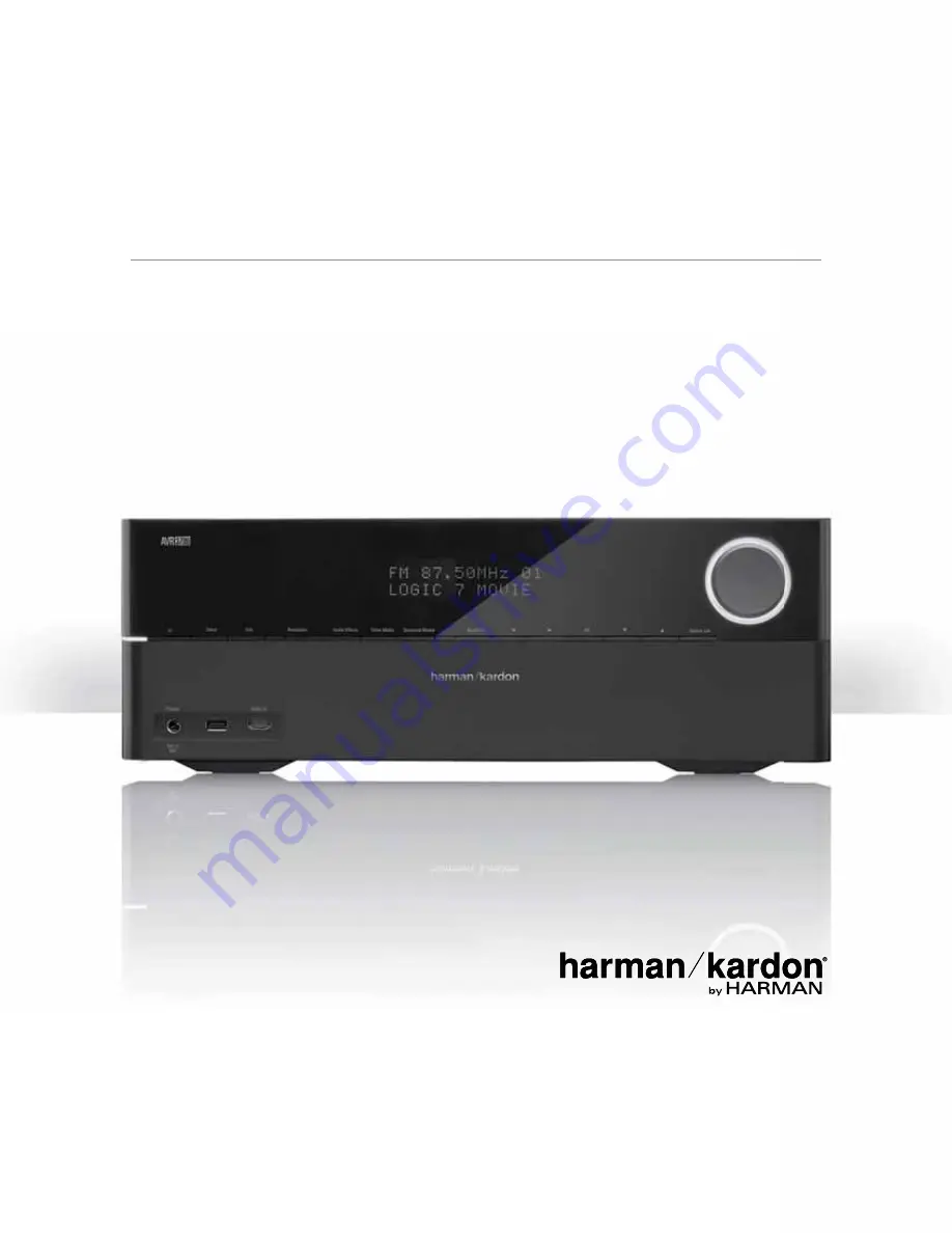 Harman Kardon AVR 270 Owner'S Manual Download Page 1