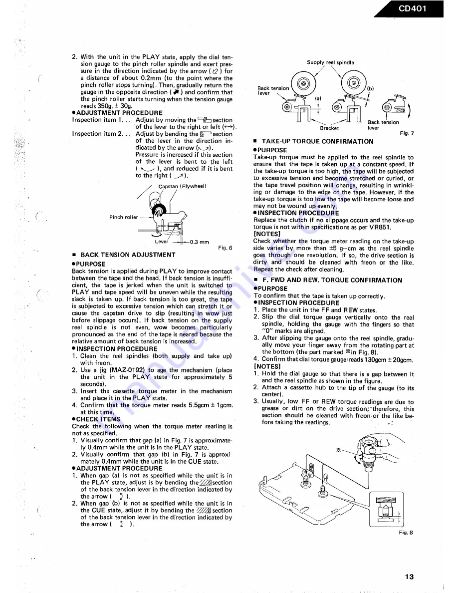 Harman Kardon CD401 Technical Manual Download Page 19