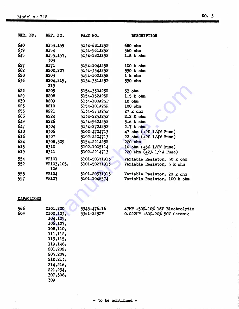 Harman Kardon HK715 Technical Manual Download Page 11