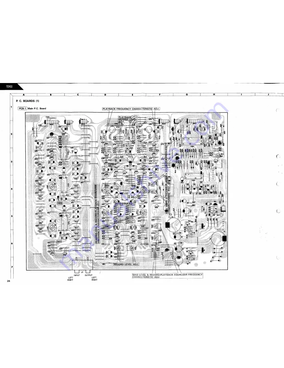 Harman Kardon TD102 Technical Manual Download Page 30