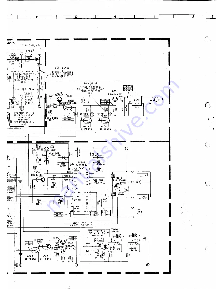 Harman Kardon TD102 Technical Manual Download Page 54