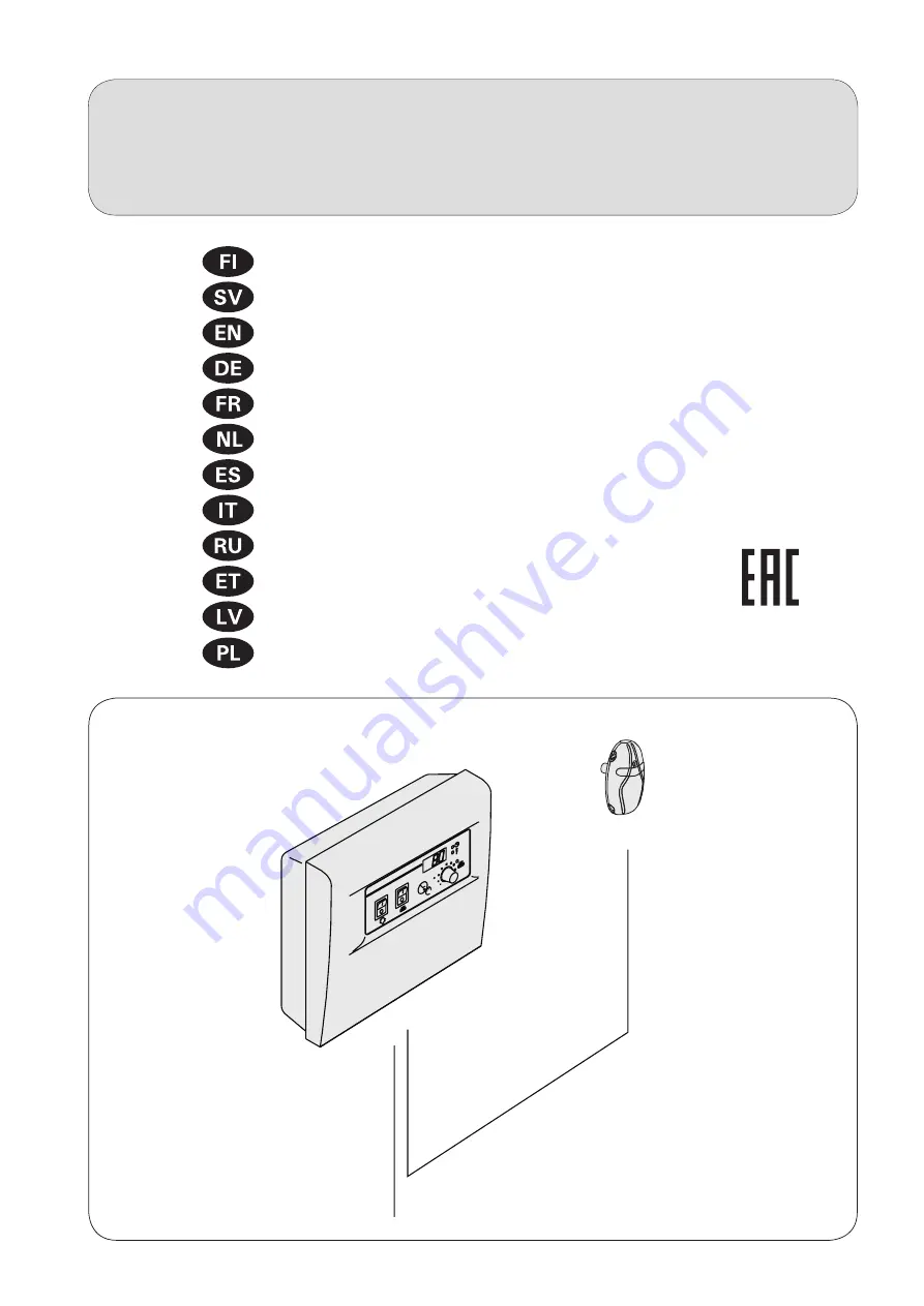 Harvia C150 Manual Download Page 1