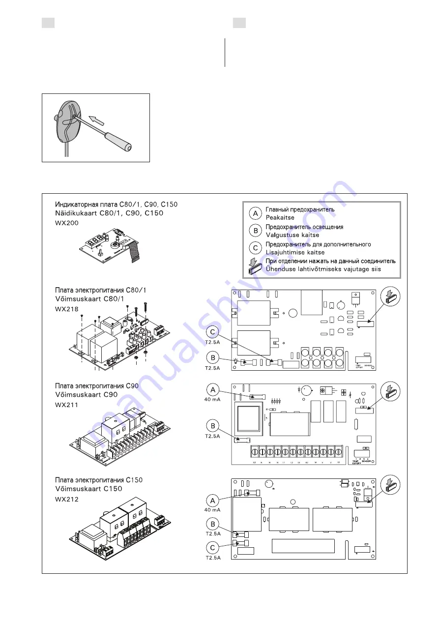 Harvia C150 Скачать руководство пользователя страница 41