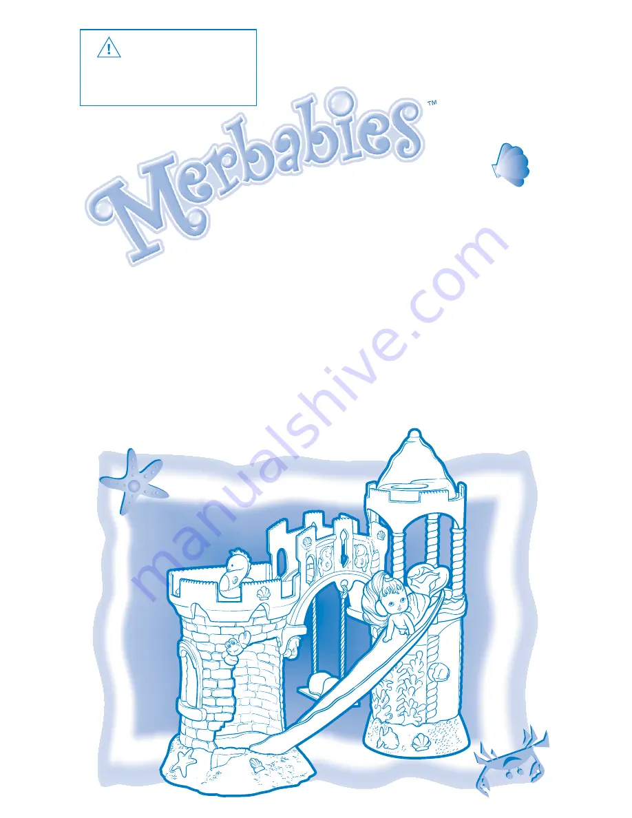 Hasbro Merbabies Splashin' Surprise Palace 02335 Instruction Manual Download Page 1