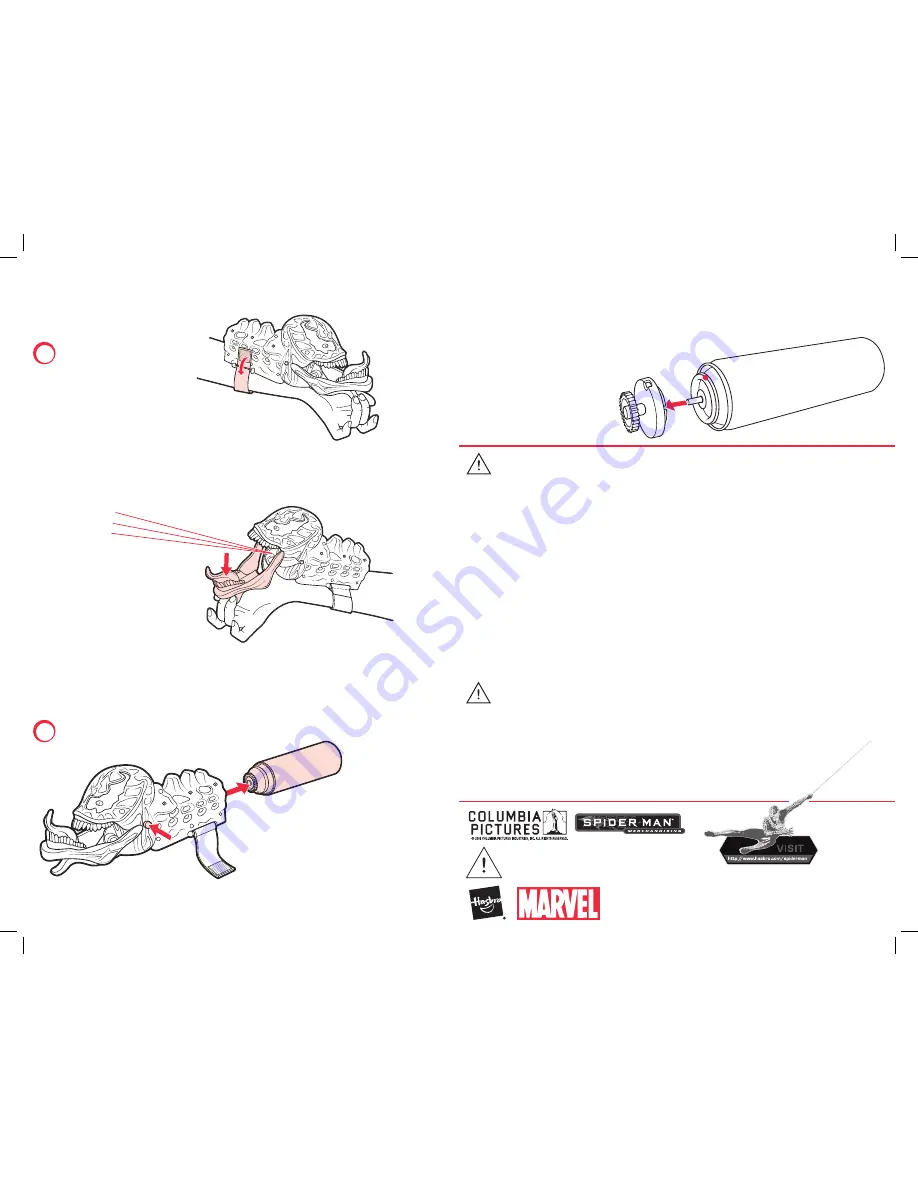 Hasbro Spiderman 3 Venom Mask and Wrist Blaster 69164 Instruction Manual Download Page 2