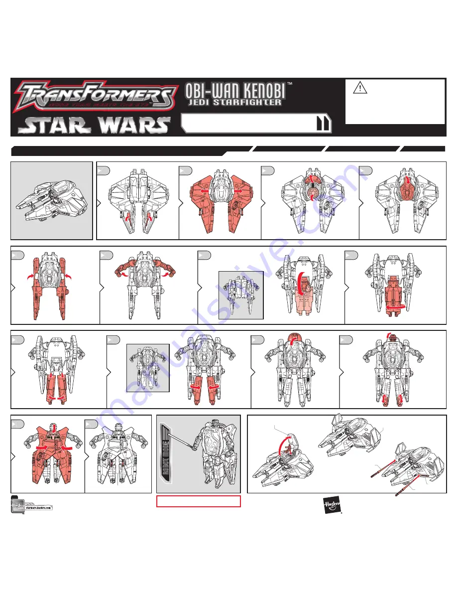 Hasbro Transformers Star Wars 85897 Installation Manual Download Page 1