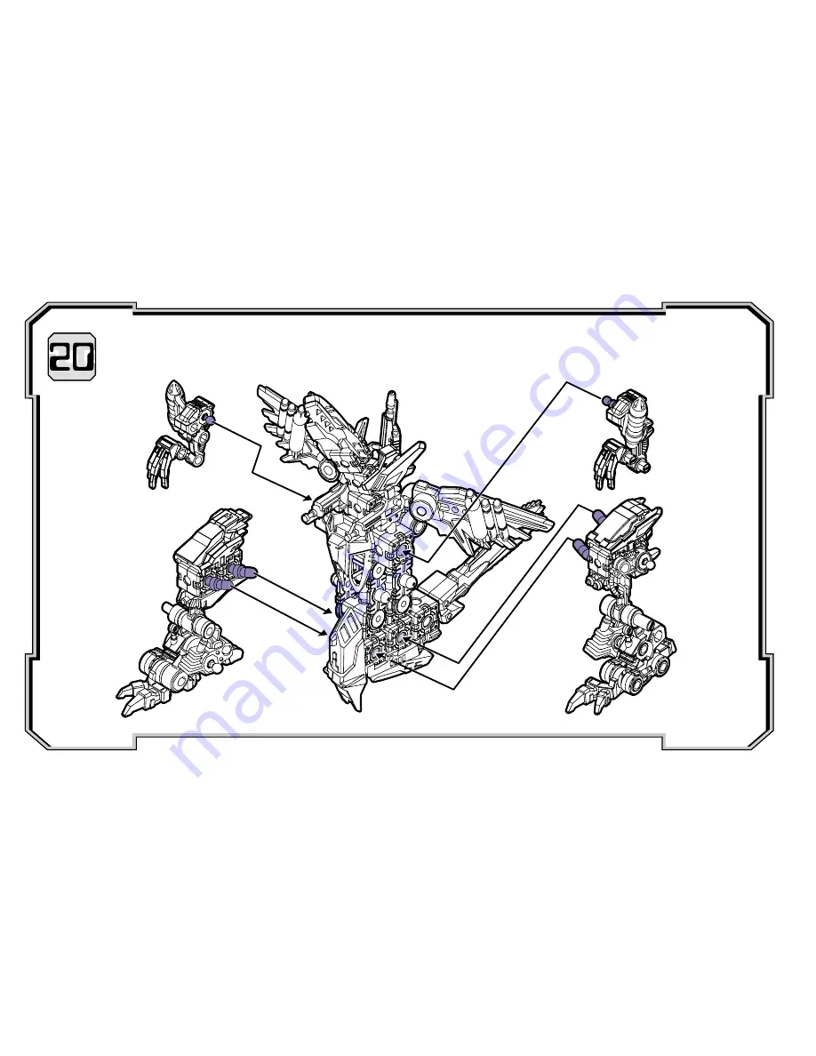 Hasbro Zoids Matrix Dragon 83178 Instruction Manual Download Page 25