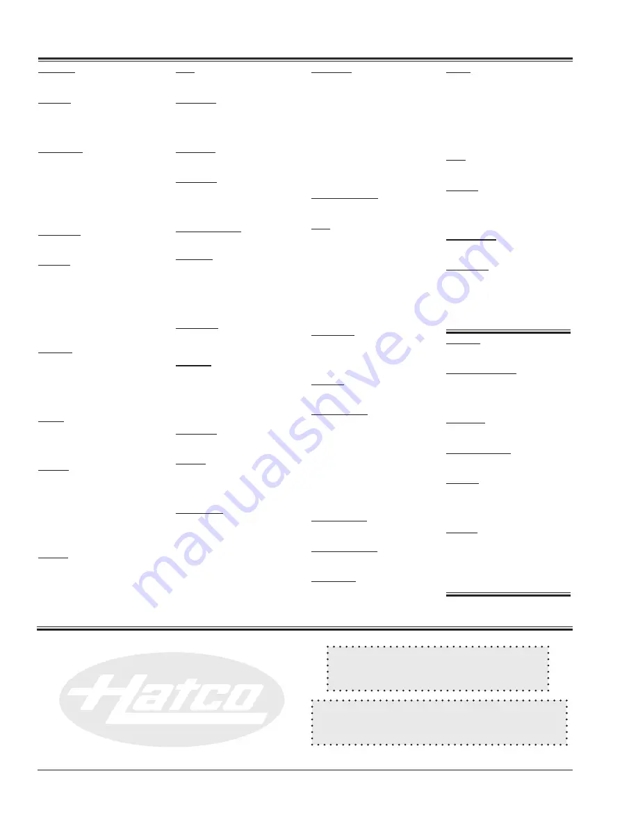 Hatco THERMO-FINISHER TFWM Series Installation And Operating Manual Download Page 28