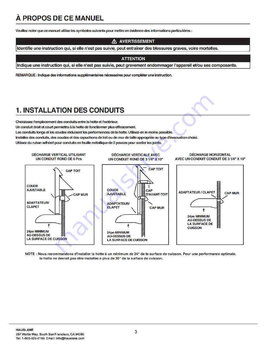 Hauslane Chef Series Instruction, Use & Care Manual Download Page 18