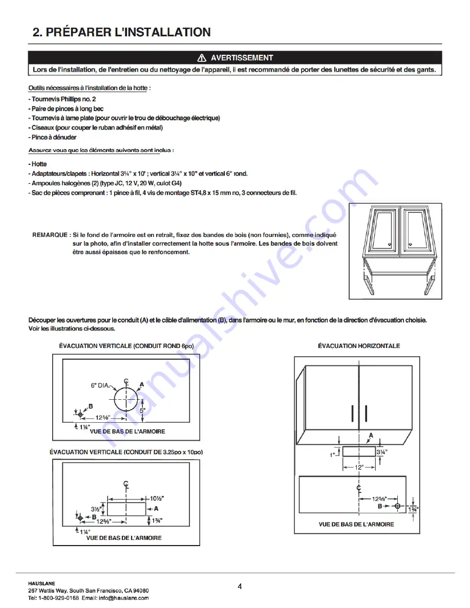 Hauslane Chef Series Instruction, Use & Care Manual Download Page 19