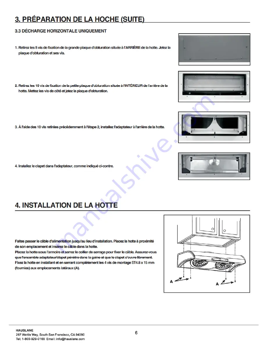 Hauslane Chef Series Instruction, Use & Care Manual Download Page 21