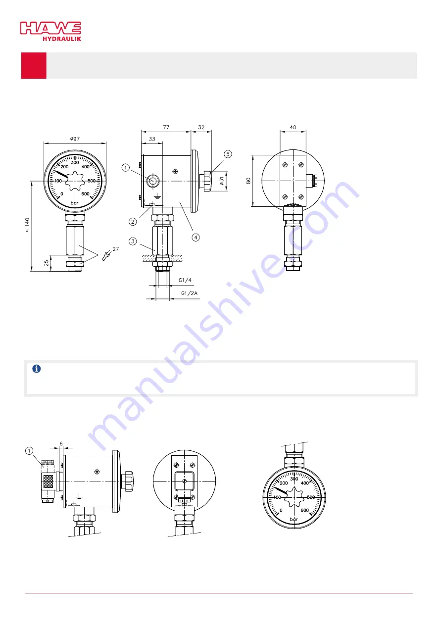 HAWE Hydraulik DG 1 R Скачать руководство пользователя страница 12