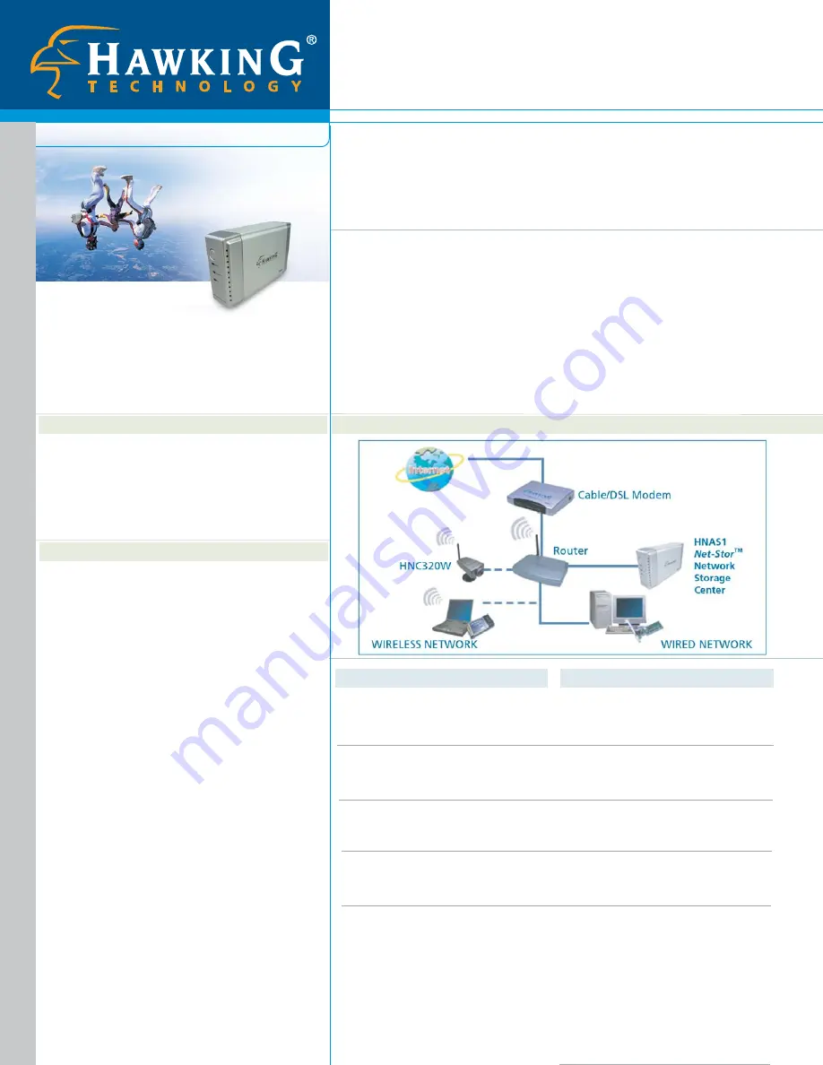 Hawking Net-Stor HNAS1 Скачать руководство пользователя страница 2