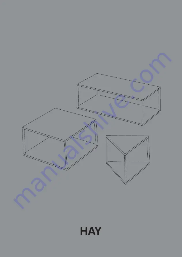 Hay EIFFEL TABLE Скачать руководство пользователя страница 1