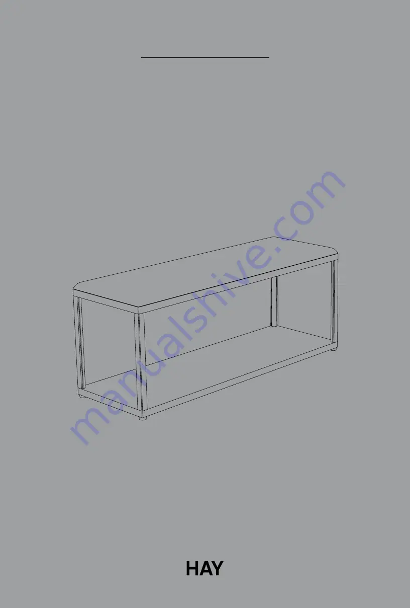 Hay Stefan Diez NEW ORDER BENCH Instruction Manual Download Page 1