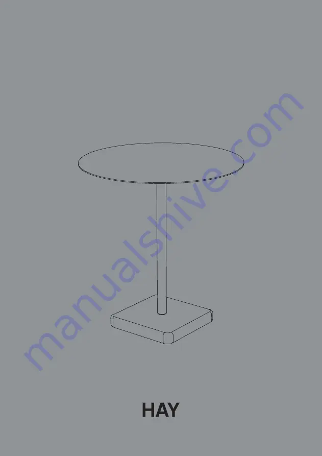 Hay TERRAZZO TABLE Instruction Manual Download Page 1