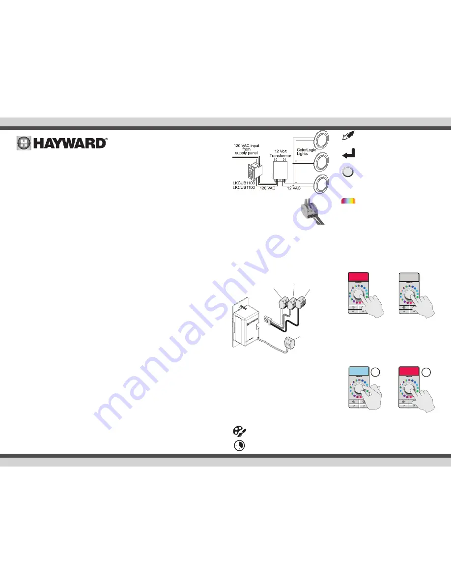 Hayward ColorLogic LKCUS1100 Owner'S Manual Download Page 1