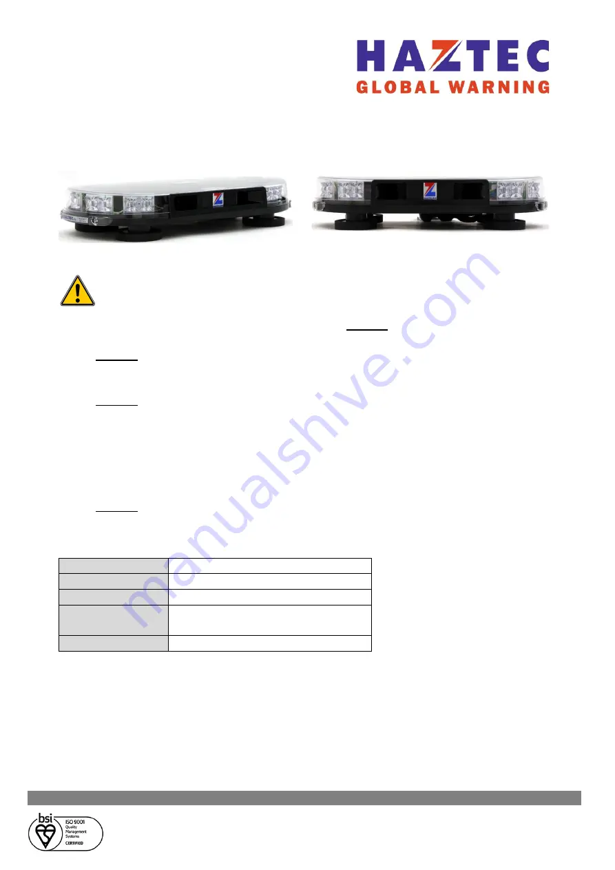 Haztec 89-SLE User Manual Download Page 1