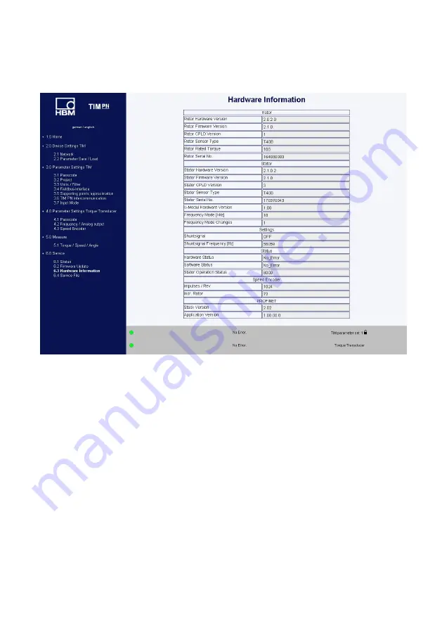 HBK TIM-PN Mounting Instructions Download Page 61