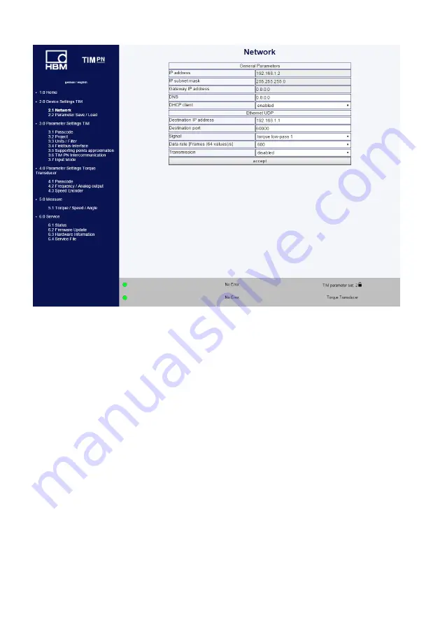 HBK TIM-PN Mounting Instructions Download Page 196