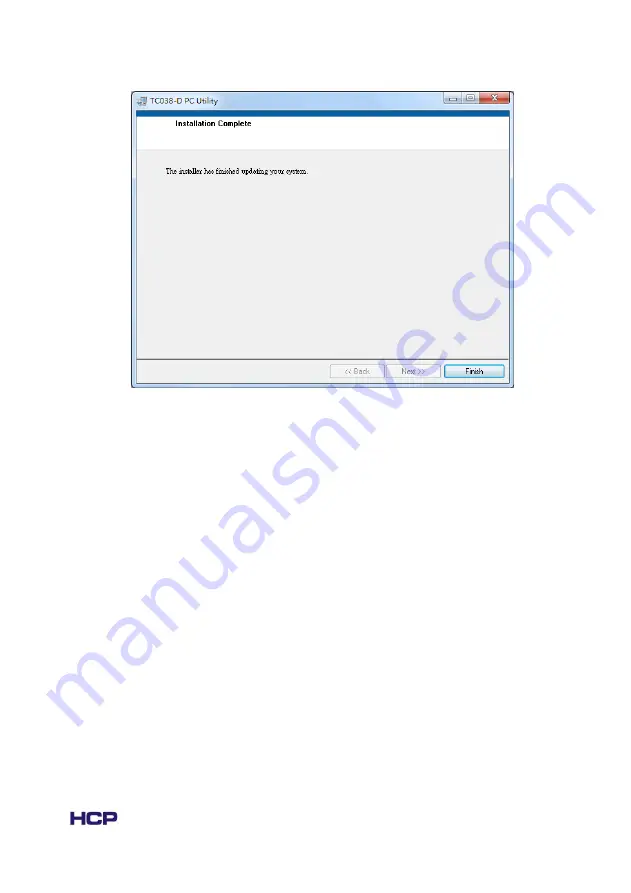 HCP TC-038D Operation Manual Download Page 9