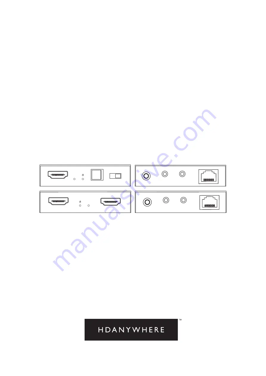 HDanywhere XTND 2K 40M Manual Download Page 1