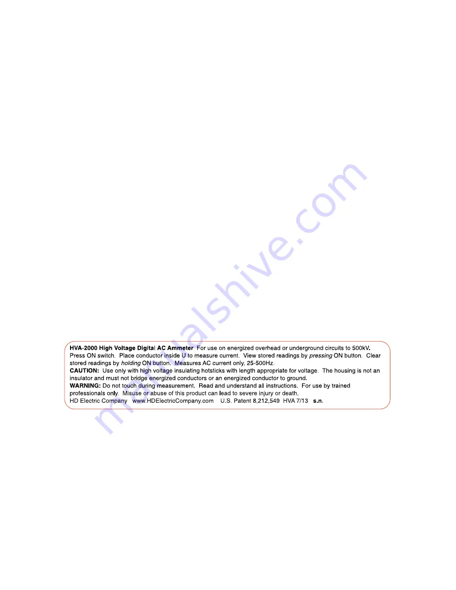 HDE HVA-2000 Operating Instructions Manual Download Page 3