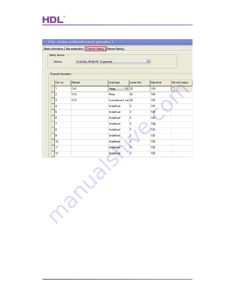 HDL HDL-MP8B-RF.18 User Manual Download Page 16