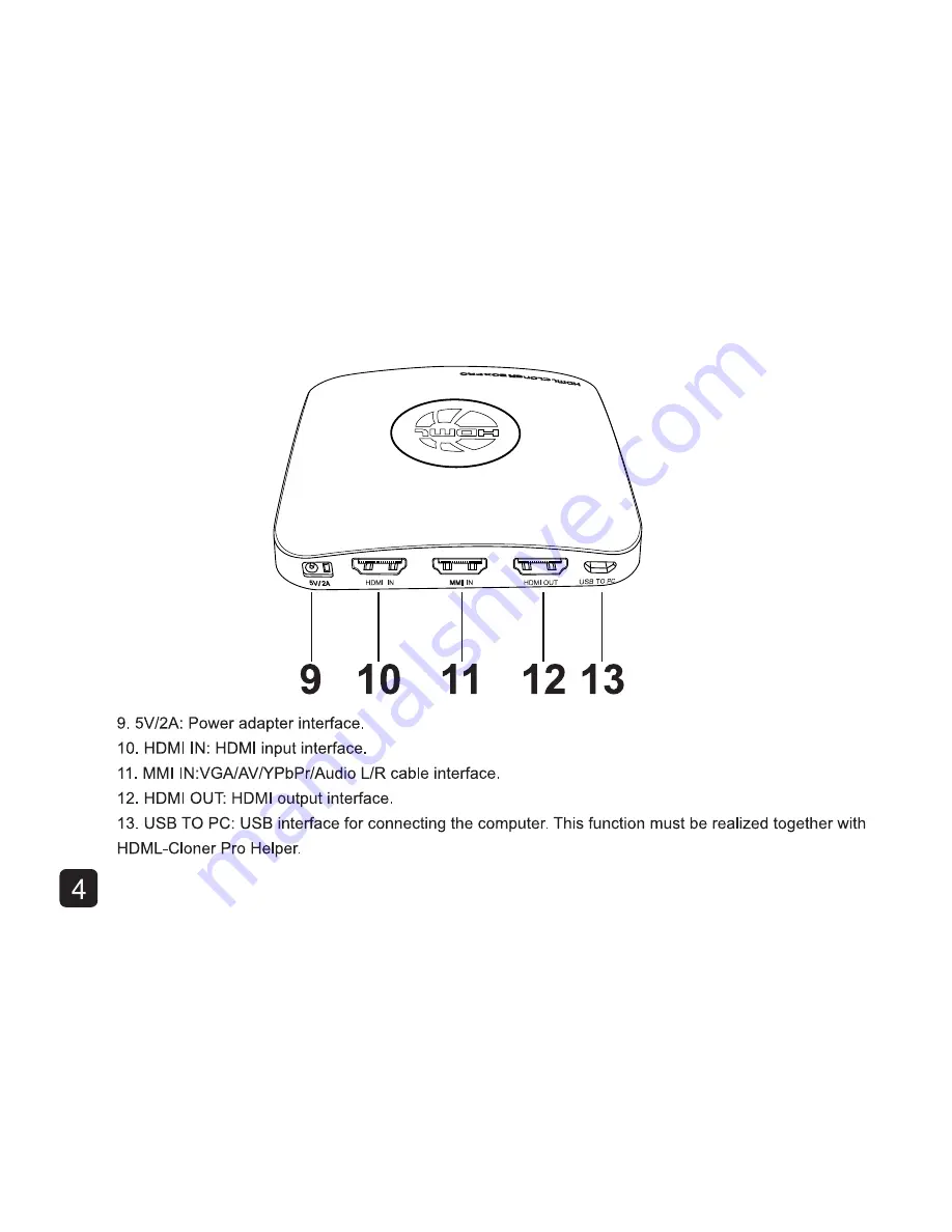 HDML Cloner Box Pro Manual Download Page 7