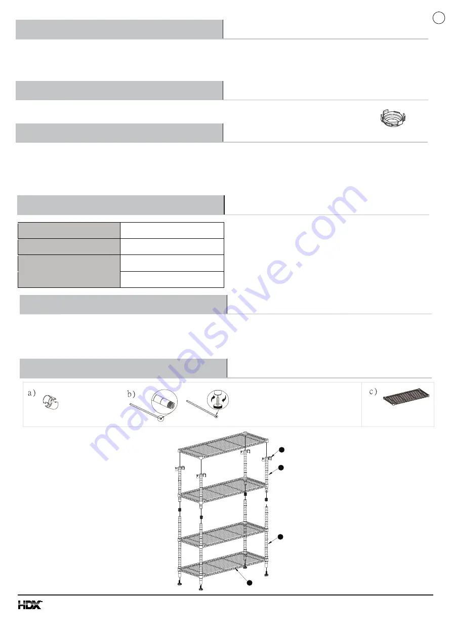 HDX 21436WPS Use And Care Manual Download Page 6