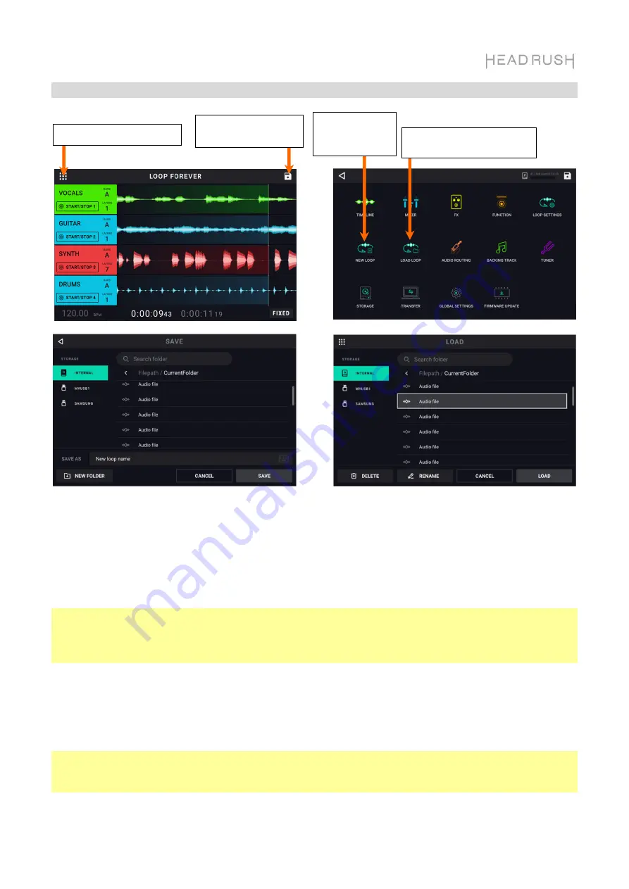 HEADRUSH Looperboard Quick Start Manual Download Page 69