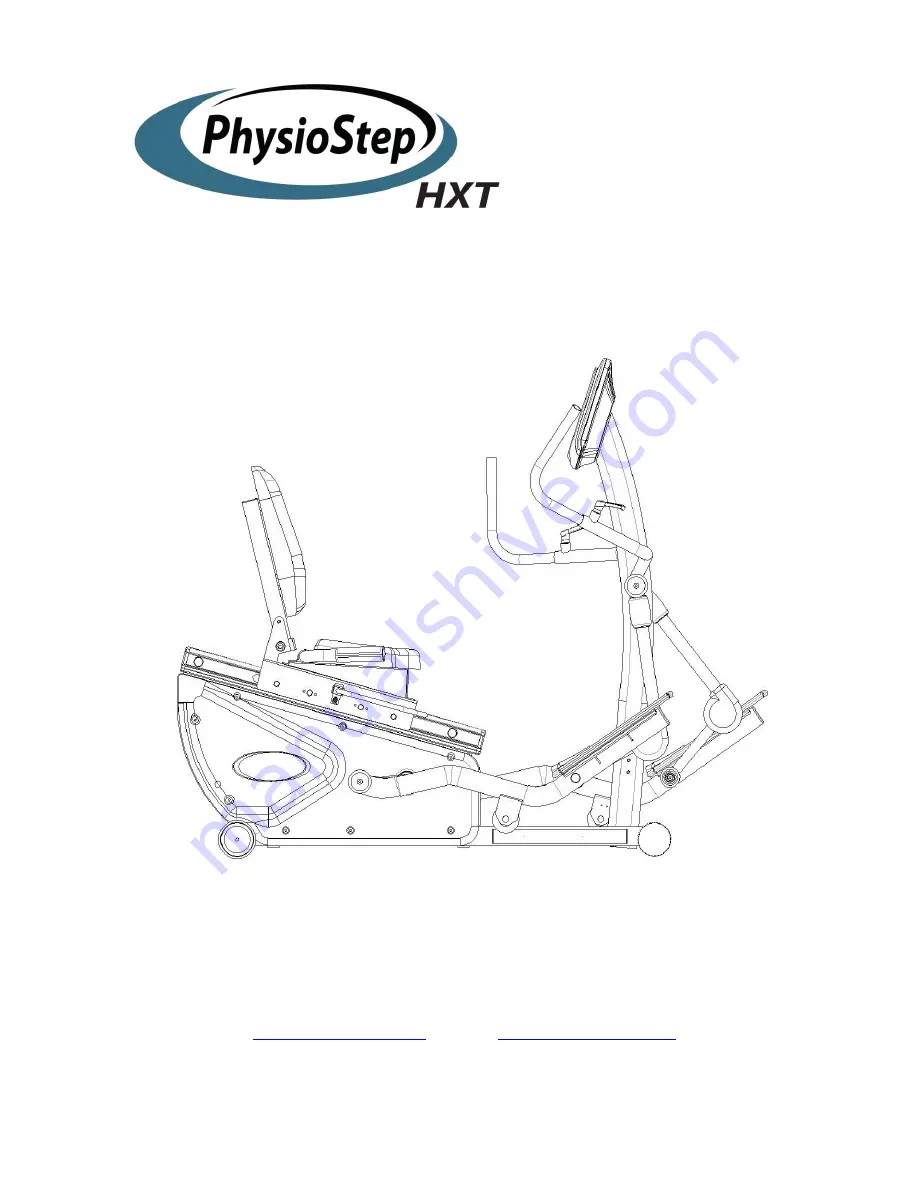 Health Care International PhysioStep HXT Owner'S Manual Download Page 1