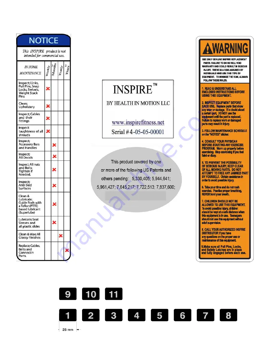 Health in motion INSPIRE DUAL AB BACK Assembly & Operation Manual Download Page 25