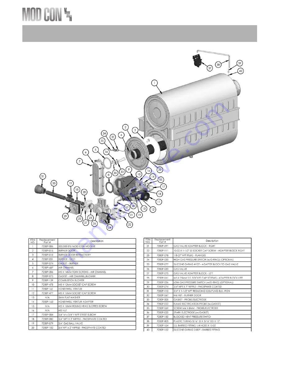 Heat Transfer MODCON VWH 300 HL Installation & Maintenance Download Page 68