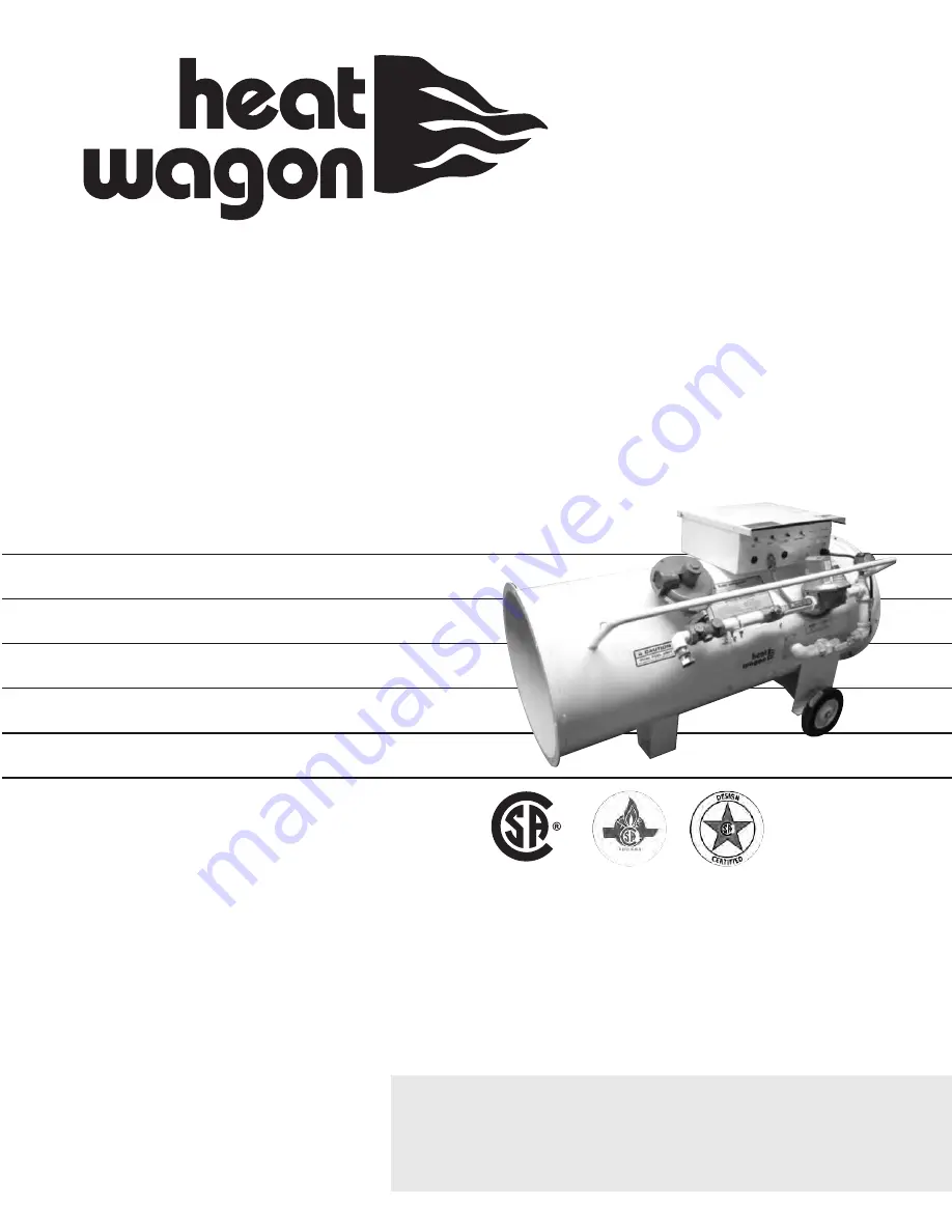 Heat Wagon 1800B(L) Скачать руководство пользователя страница 1