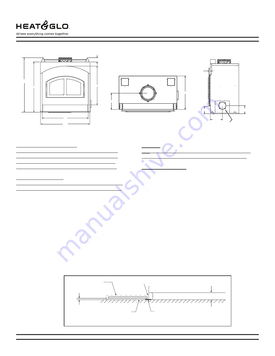 Heat&Glo NORTH STAR Installation & Operating Instructions Manual Download Page 5