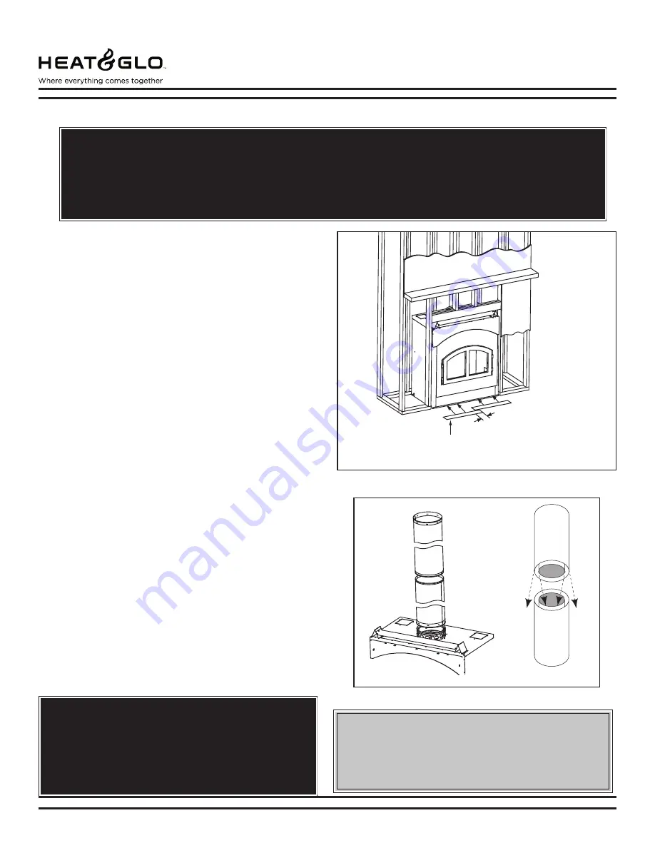 Heat&Glo NORTH STAR Installation & Operating Instructions Manual Download Page 13