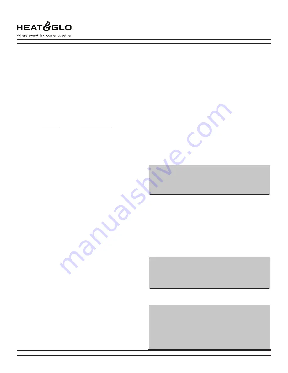 Heat&Glo NORTH STAR Installation & Operating Instructions Manual Download Page 23