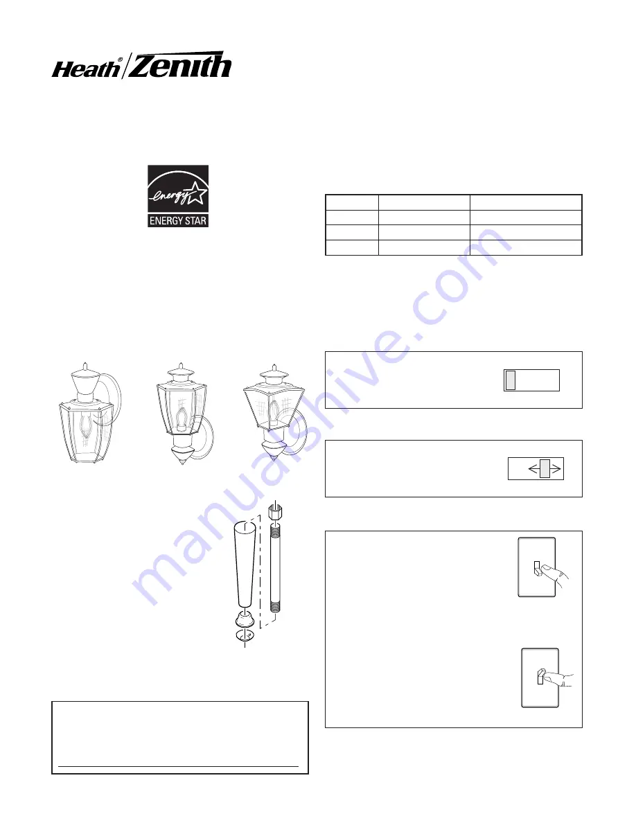 Heath Zenith 4162 Скачать руководство пользователя страница 1