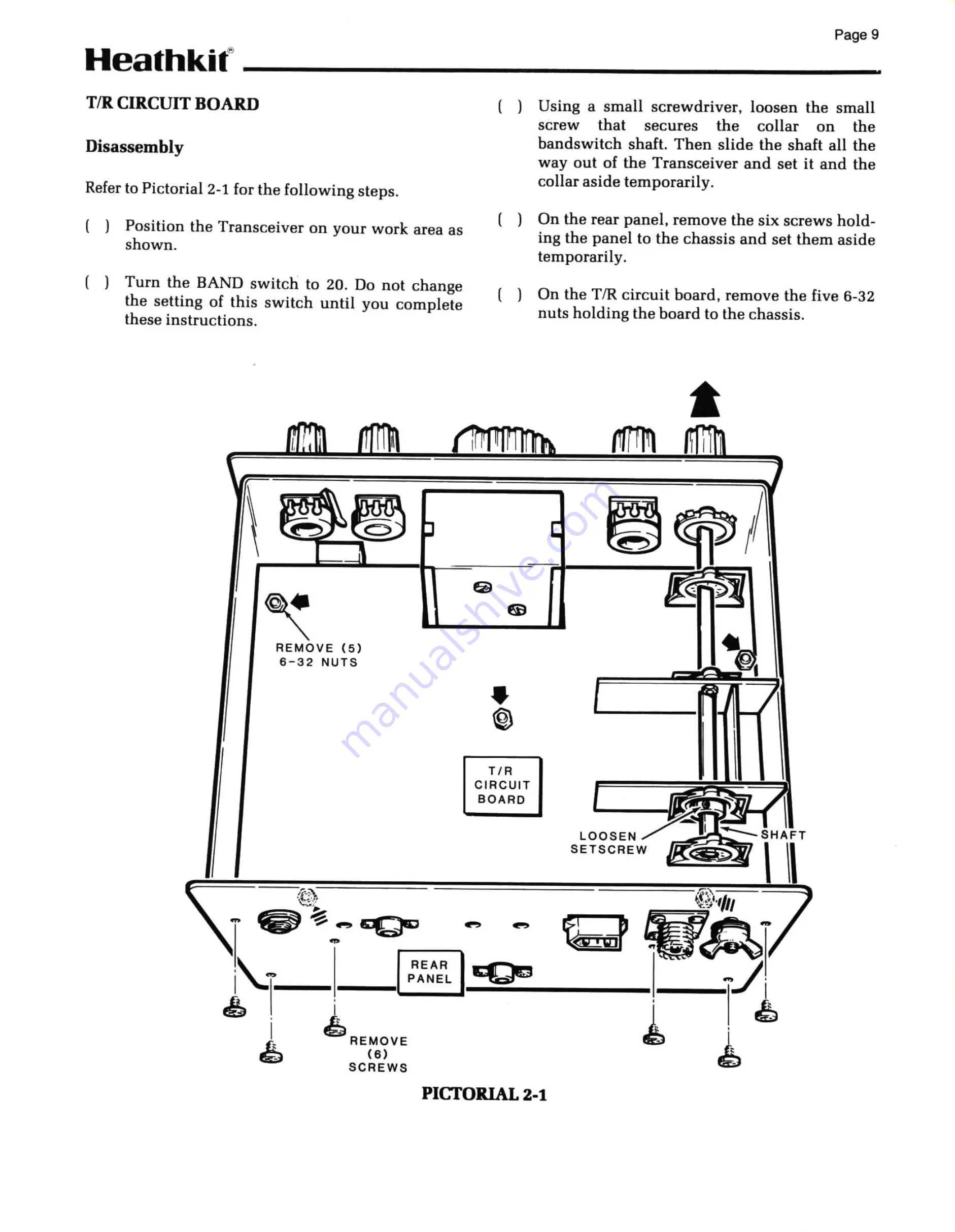 Heath Zenith Heathkit HWA-9 Instructions Manual Download Page 9