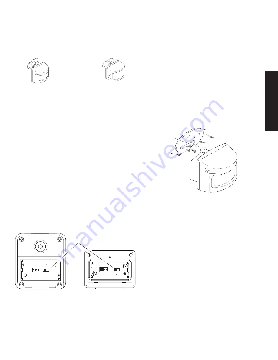 Heath Zenith Secure Home 180 Motion Sensor Reference Manual Download Page 3