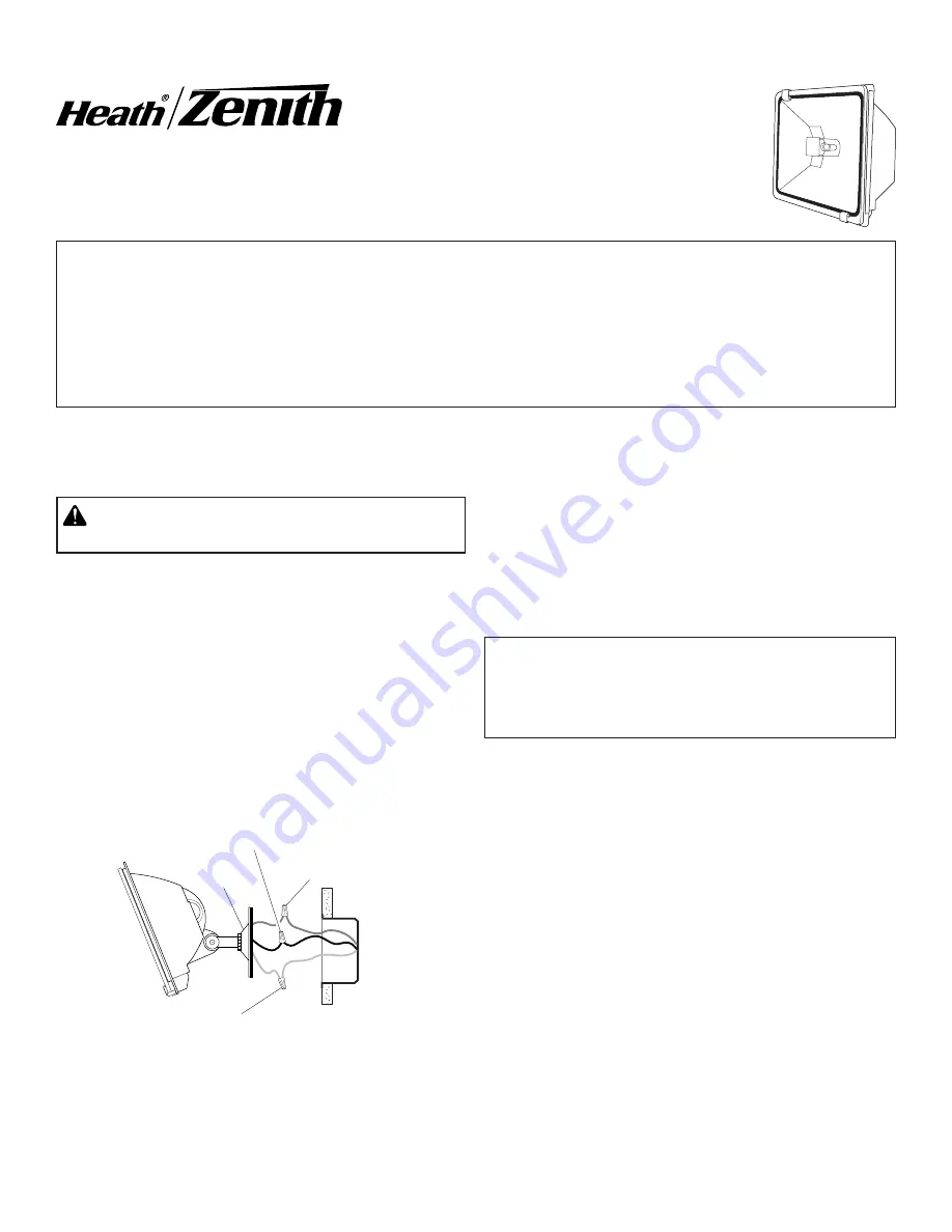 Heath Zenith SL-5571 Installation Instructions Download Page 1