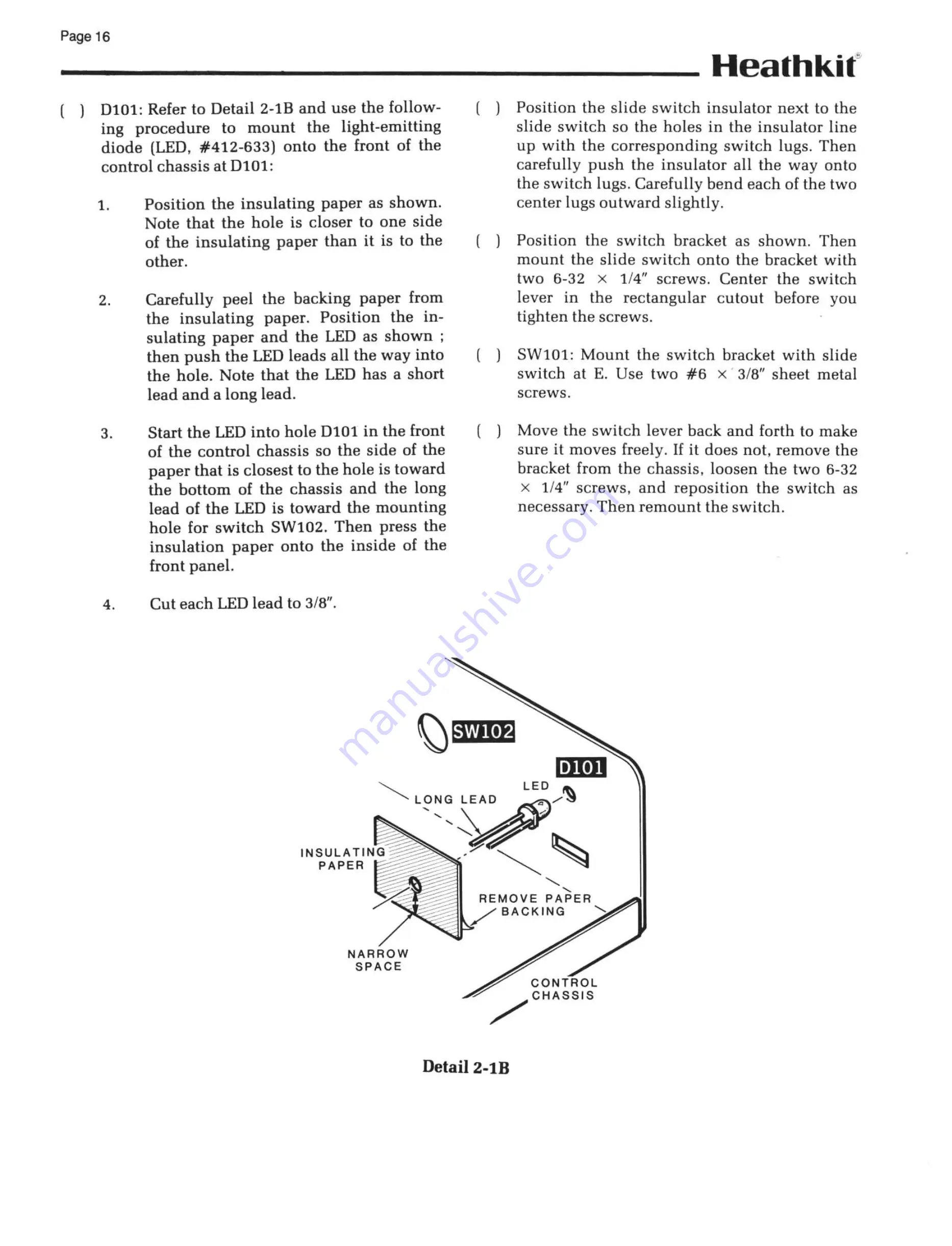 Heathkit Heathkit HD-1481 Operation Manual Download Page 13