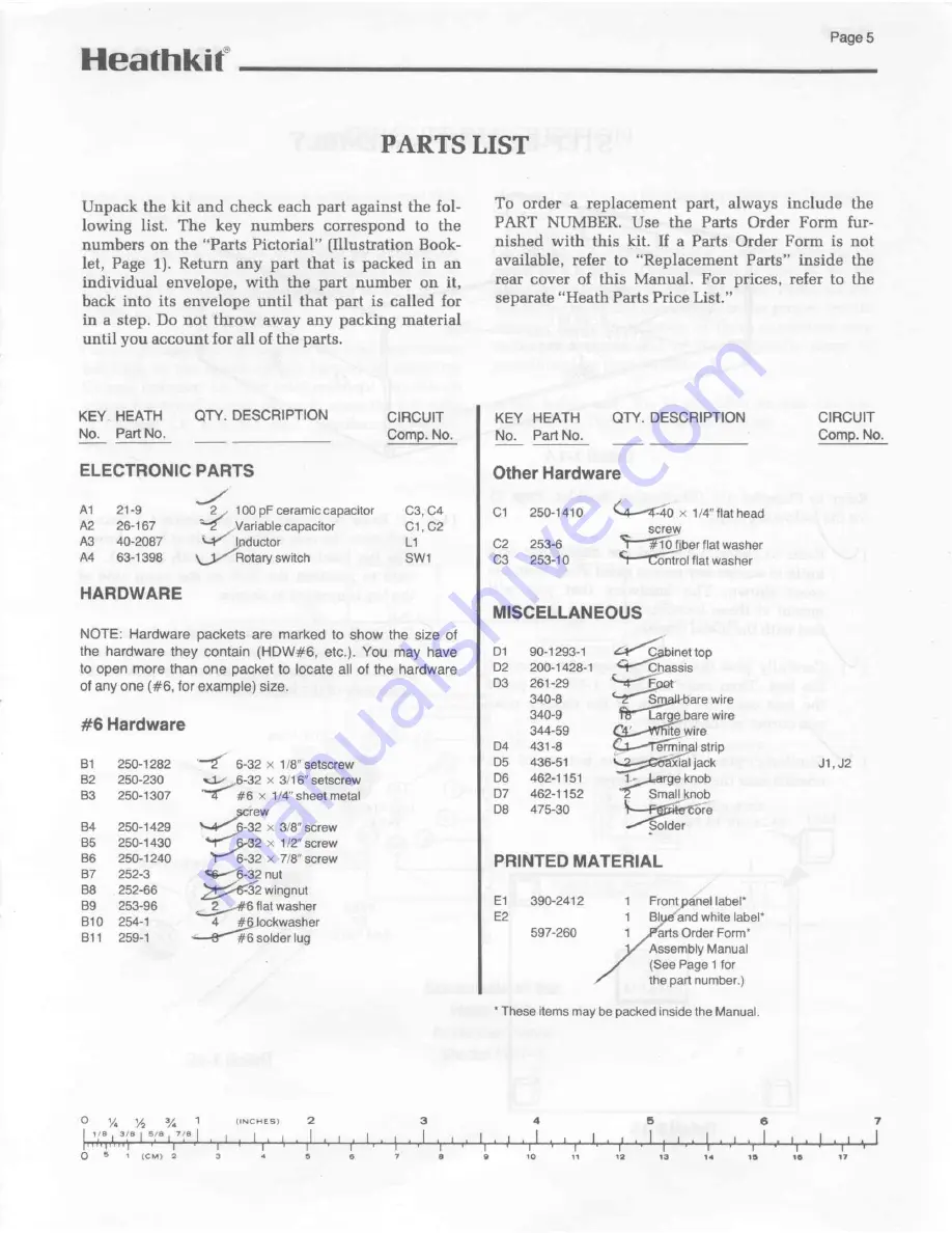 Heathkit HFT-9 Manual Download Page 7