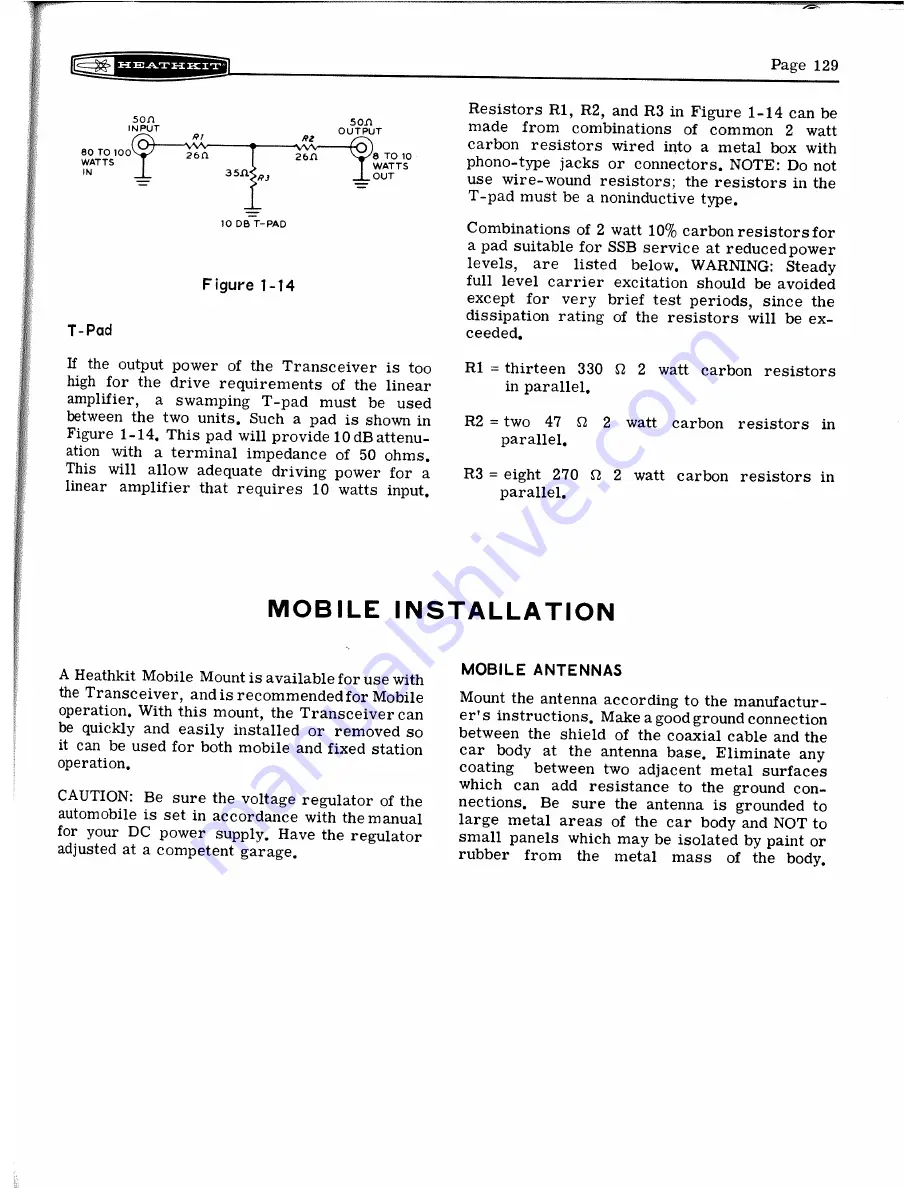 Heathkit HW-100 Assembly And Operation Manual Download Page 33