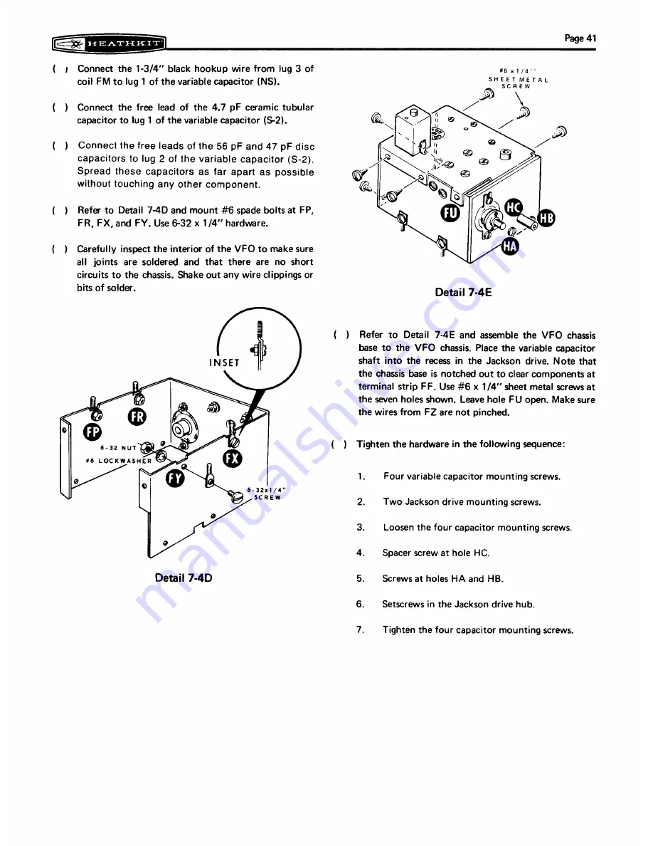 Heathkit HW-101 Скачать руководство пользователя страница 46