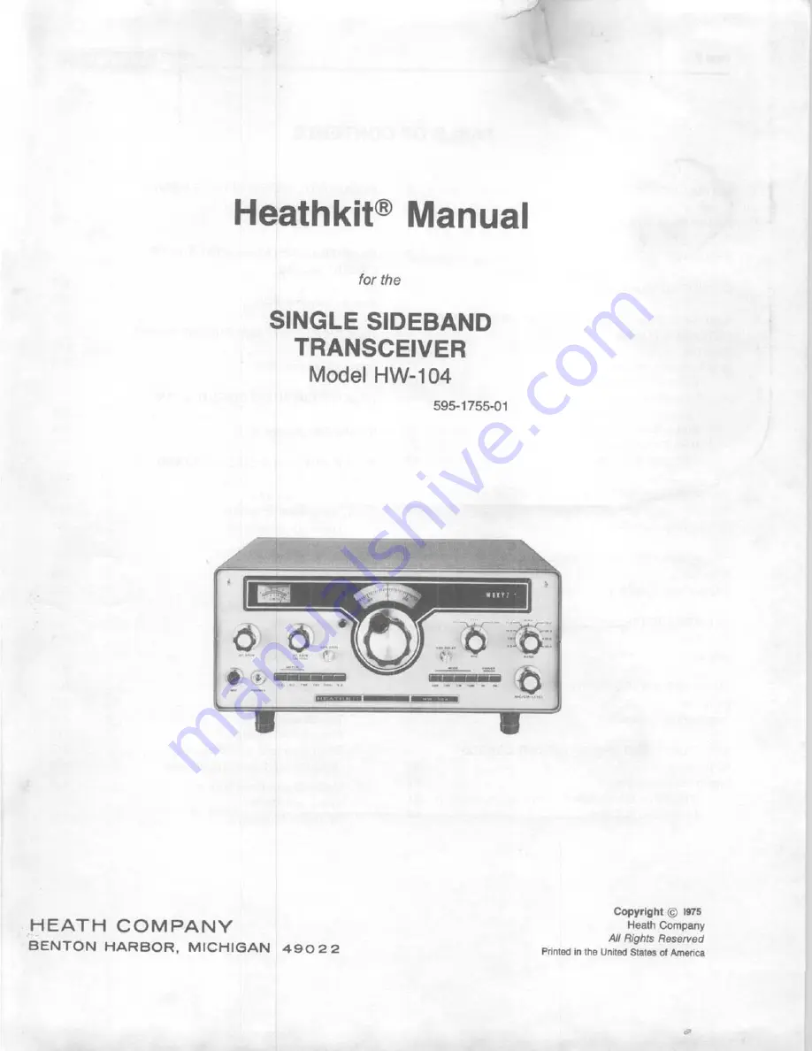 Heathkit HW-104 Manual Download Page 3