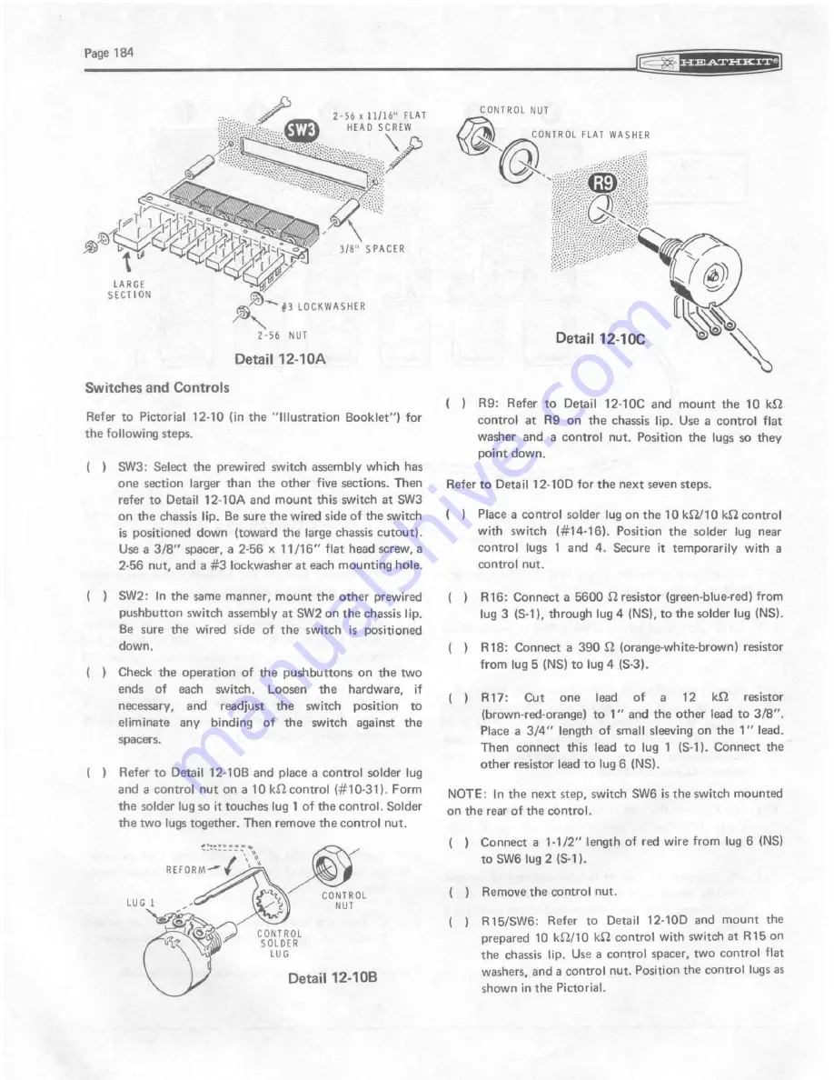 Heathkit HW-104 Скачать руководство пользователя страница 186