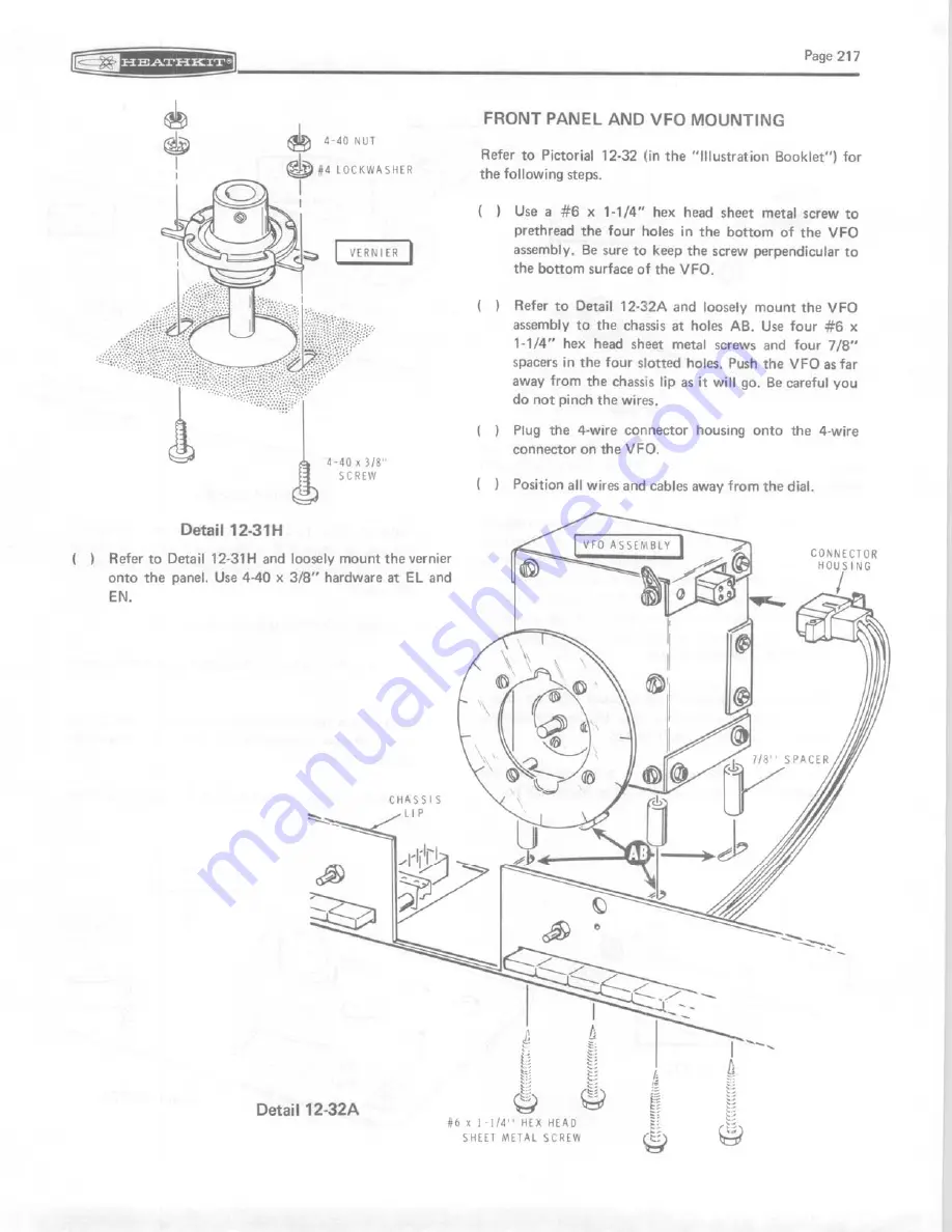 Heathkit HW-104 Manual Download Page 219