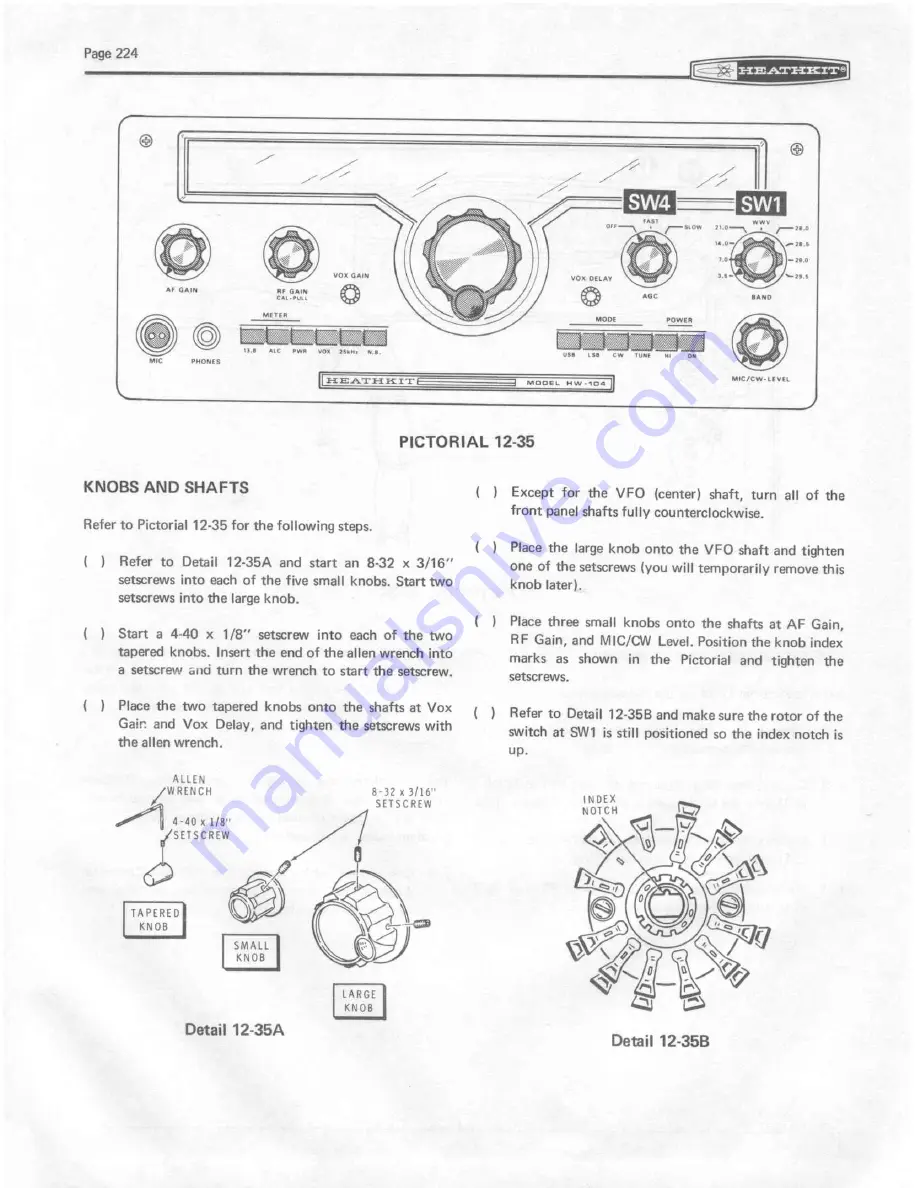 Heathkit HW-104 Скачать руководство пользователя страница 226